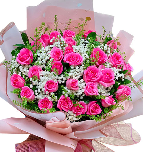 24 Hồng Sen Tặng Mẹ 1 24 hong sen tang me