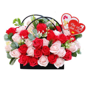 Giỏ Hoa Hồng Sáp 01