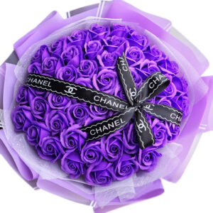 Bó Hoa Hồng Sáp Tím 02