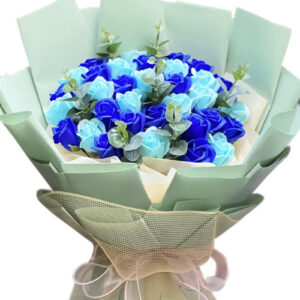 Bó Hoa Hồng Sáp Xanh 02