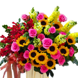 Giỏ Hoa Khai Trương 02