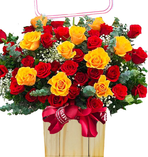 Giỏ Hoa Khai Trương 08 1 gio hoa khai truong 08