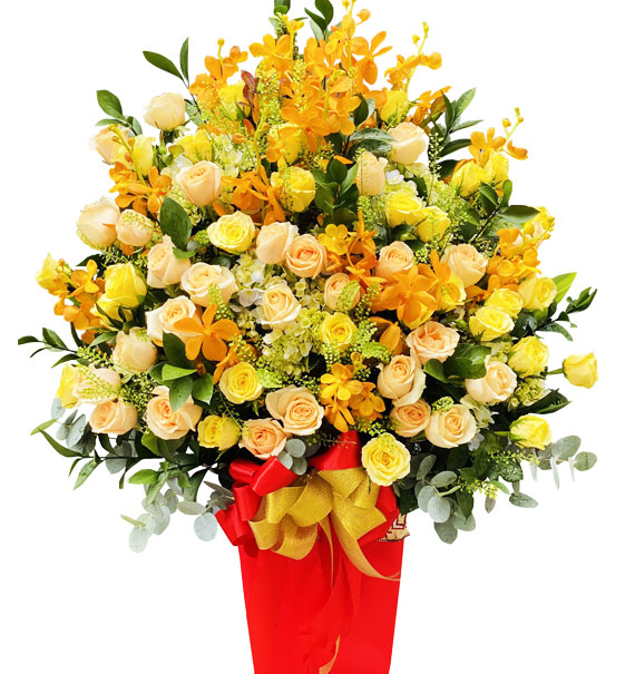 Lẵng Hoa Khai Trương 04 1 lang hoa khai truong 04