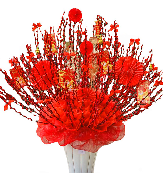 Nụ Tầm Xuân Đỏ 140 cm 02 1 nu tam xuan do 14cm 02